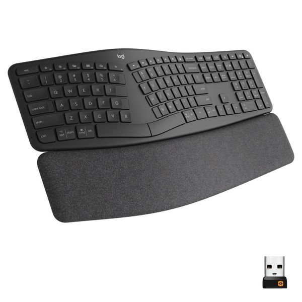 Teclado sem fio Logitech ERGO K860 - Windows e Mac.