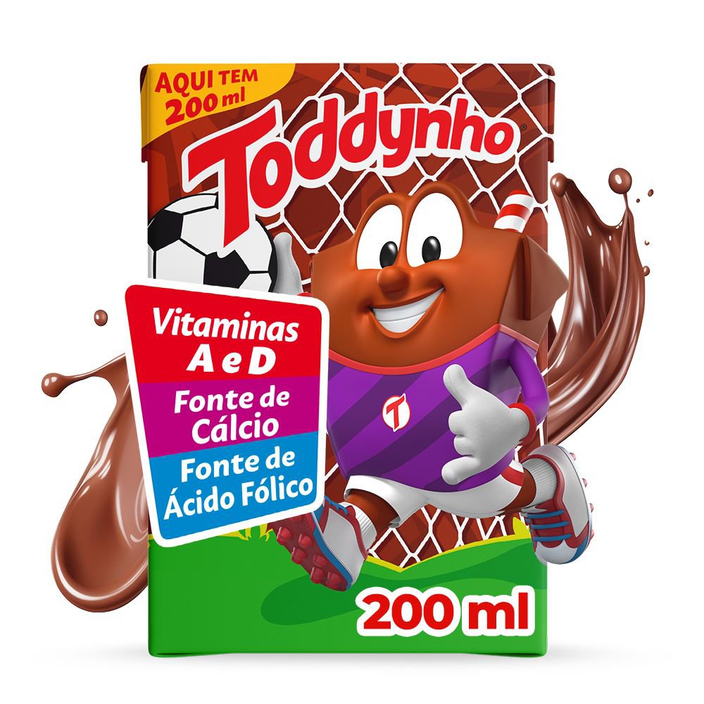 Bebida Láctea Chocolate Toddynho 200ml Vitaminas e Cálcio