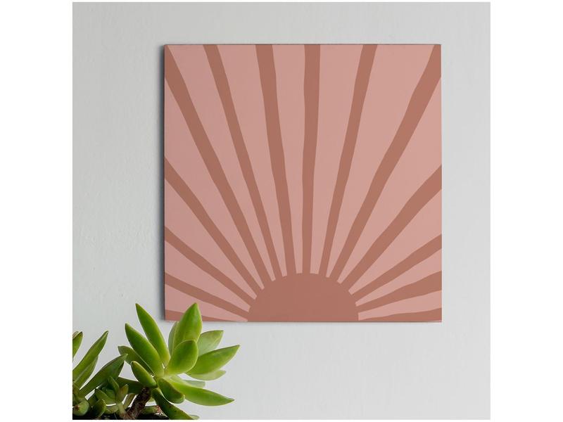 Placa Decorativa MDF Terracota Luz 20x20cm