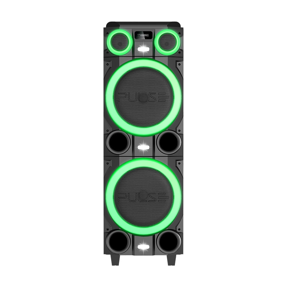 Caixa de Som Bluetooth Pulse SP518 Torre 2000W TWS Bivolt Preto