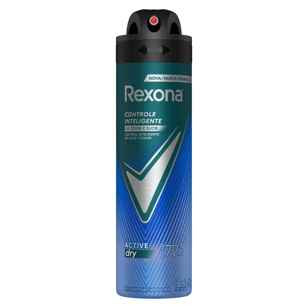 Desodorante Antitranspirante Masculino Rexona Active Dry 150ml