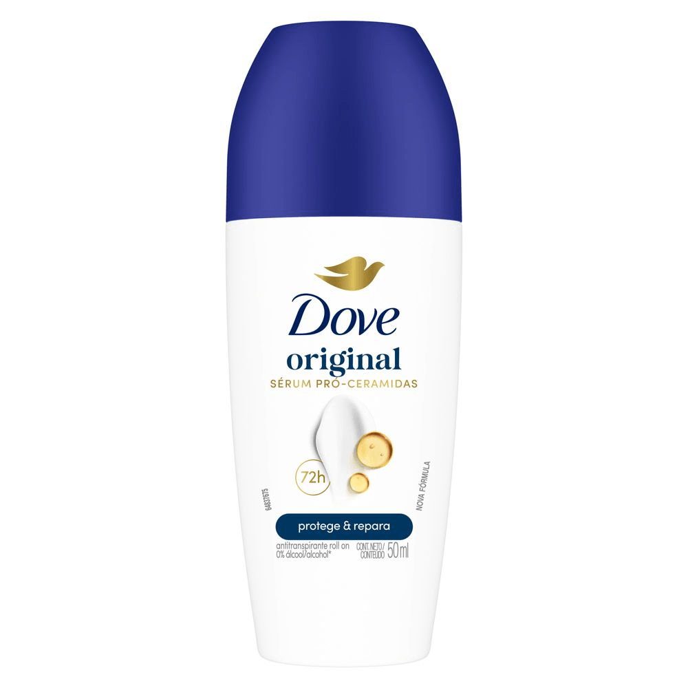 Desodorante Antitranspirante Hidratante Dove Original Roll-On 50ml