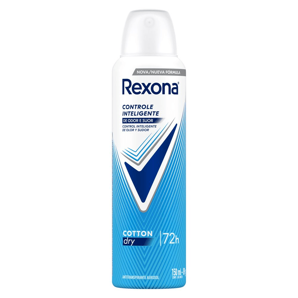 Desodorante Antitranspirante Feminino Rexona Cotton Dry 150ml