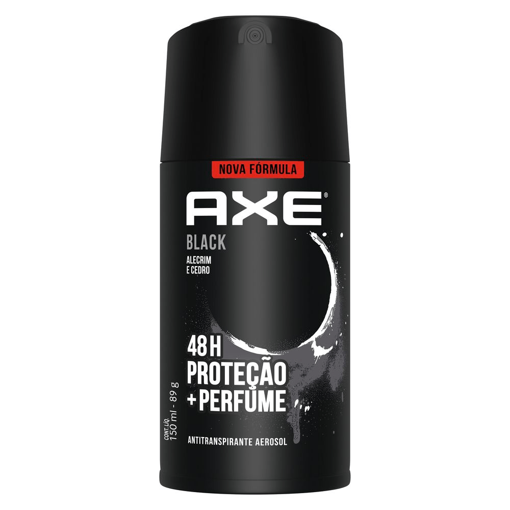 Desodorante Antitranspirante Aerosol Masculino Axe Black 152ml