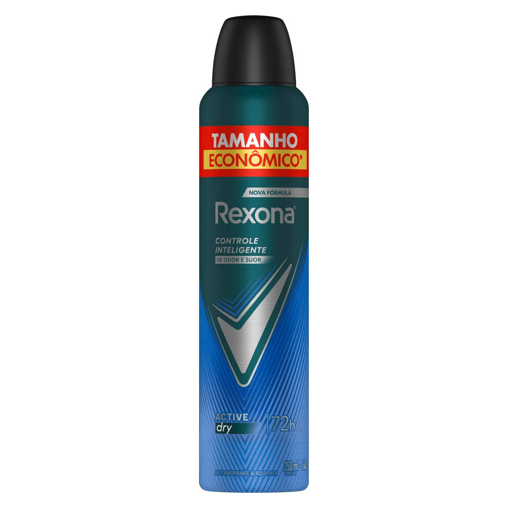 Desodorante Antitranspirante Masculino Rexona Active Dry 250ml