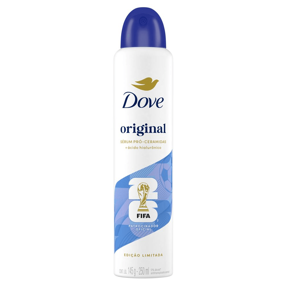 Desodorante Antitranspirante Aerosol Hidratante Vegano Dove Original 250ml