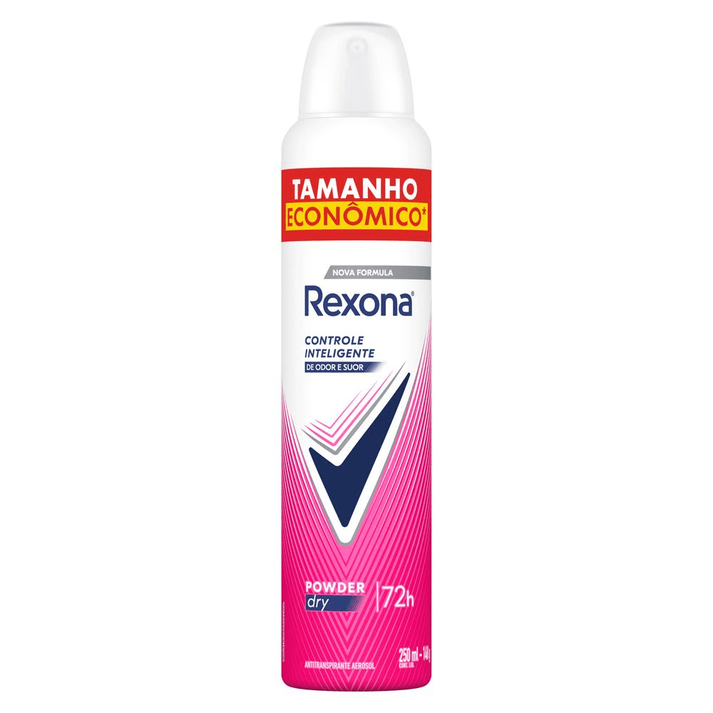 Desodorante Antitranspirante Aerosol Feminino Rexona Powder Dry 250ml
