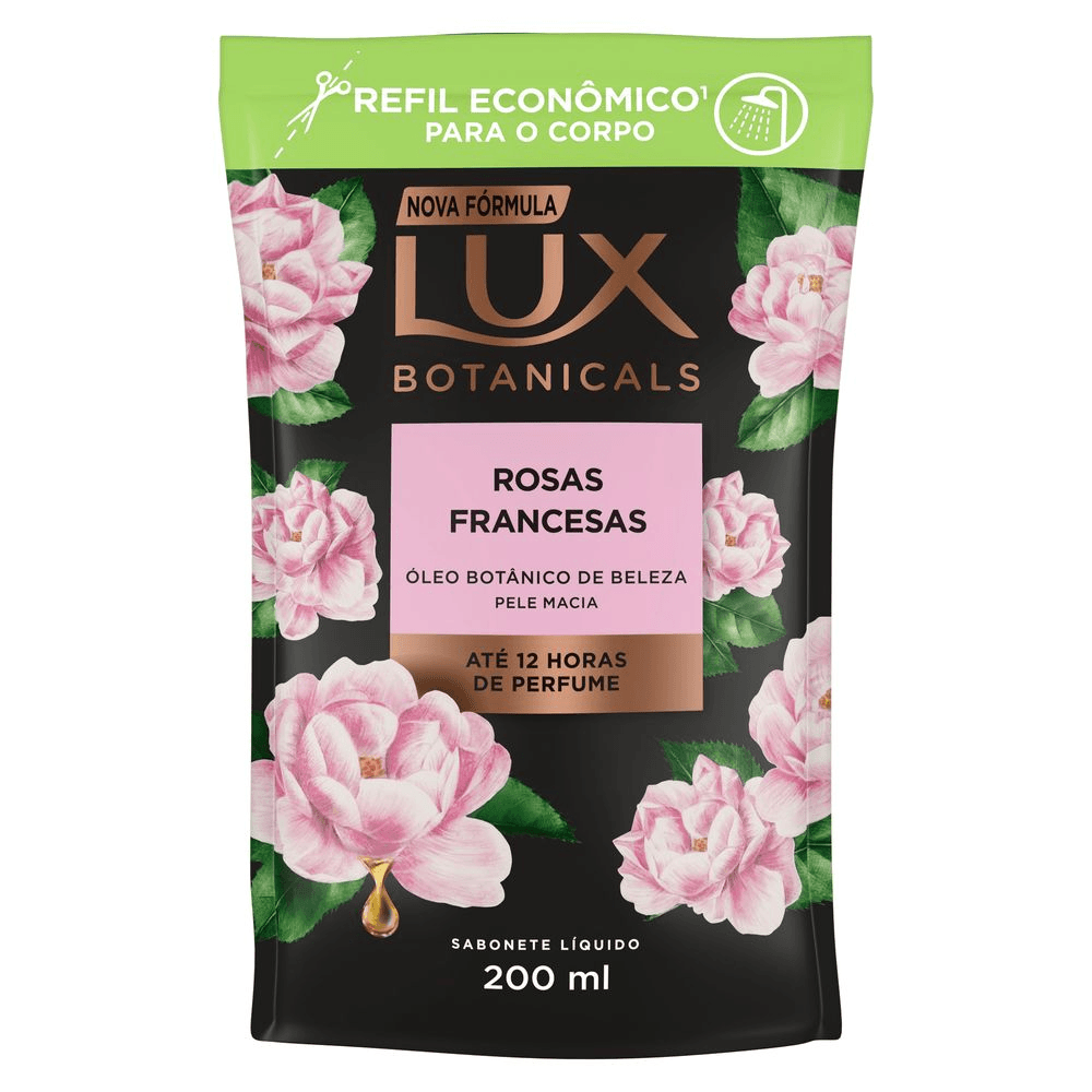 Sabonete Líquido Hidratante Lux Botanicals Rosas Francesas Refil 200ml