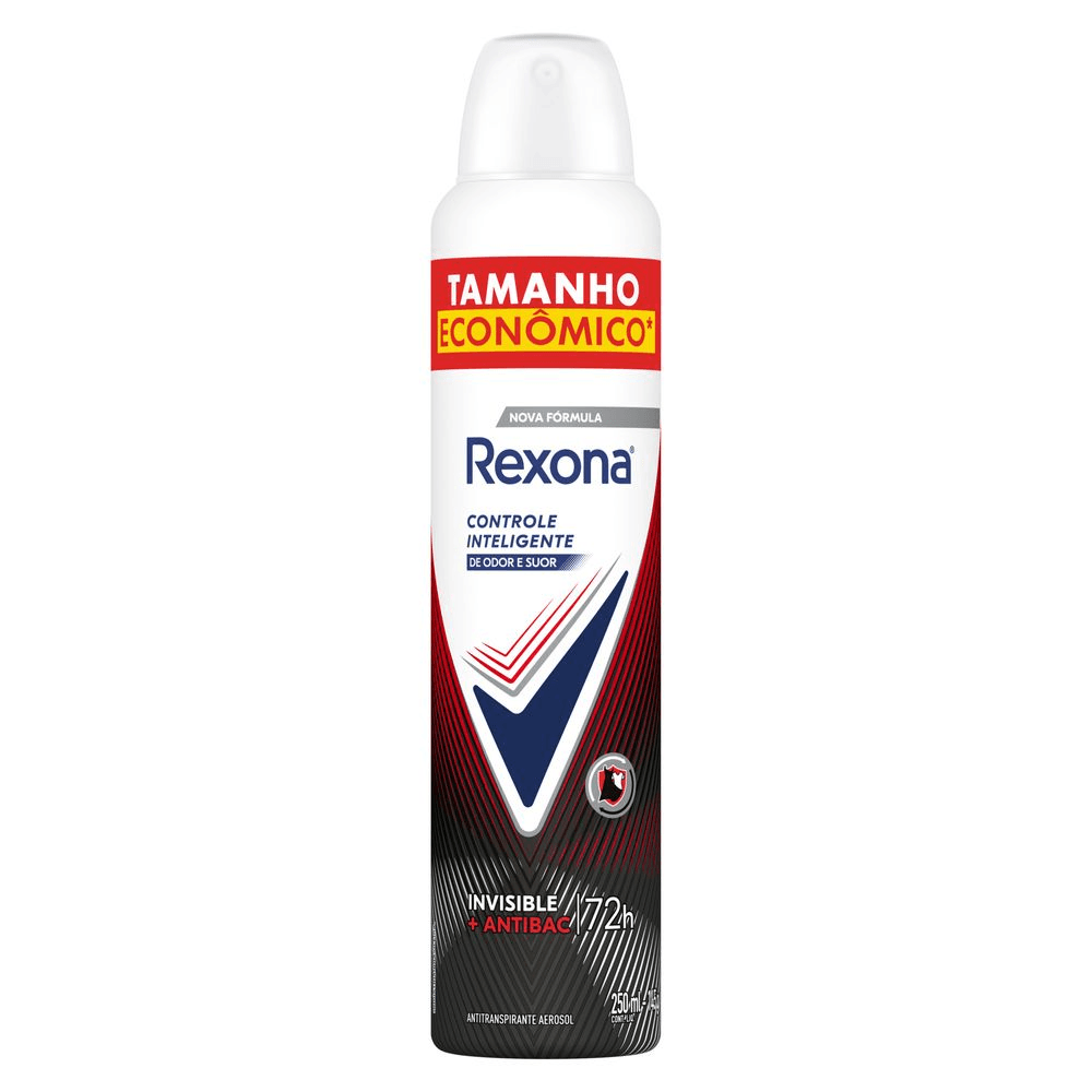 Desodorante Antitranspirante Aerosol Antibacterial Invisible Rexona Feminino 250ml