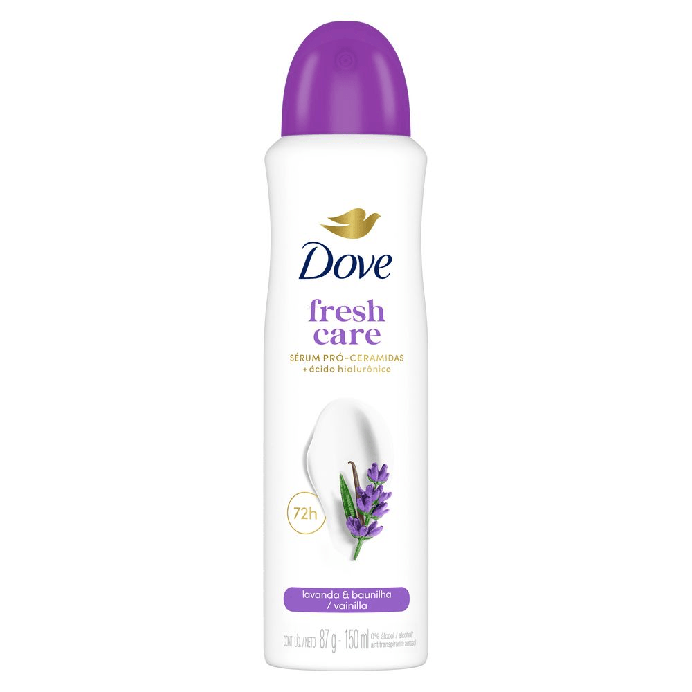 Desodorante Antitranspirante Vegano Dove Fresh Care Lavanda & Baunilha 150ml