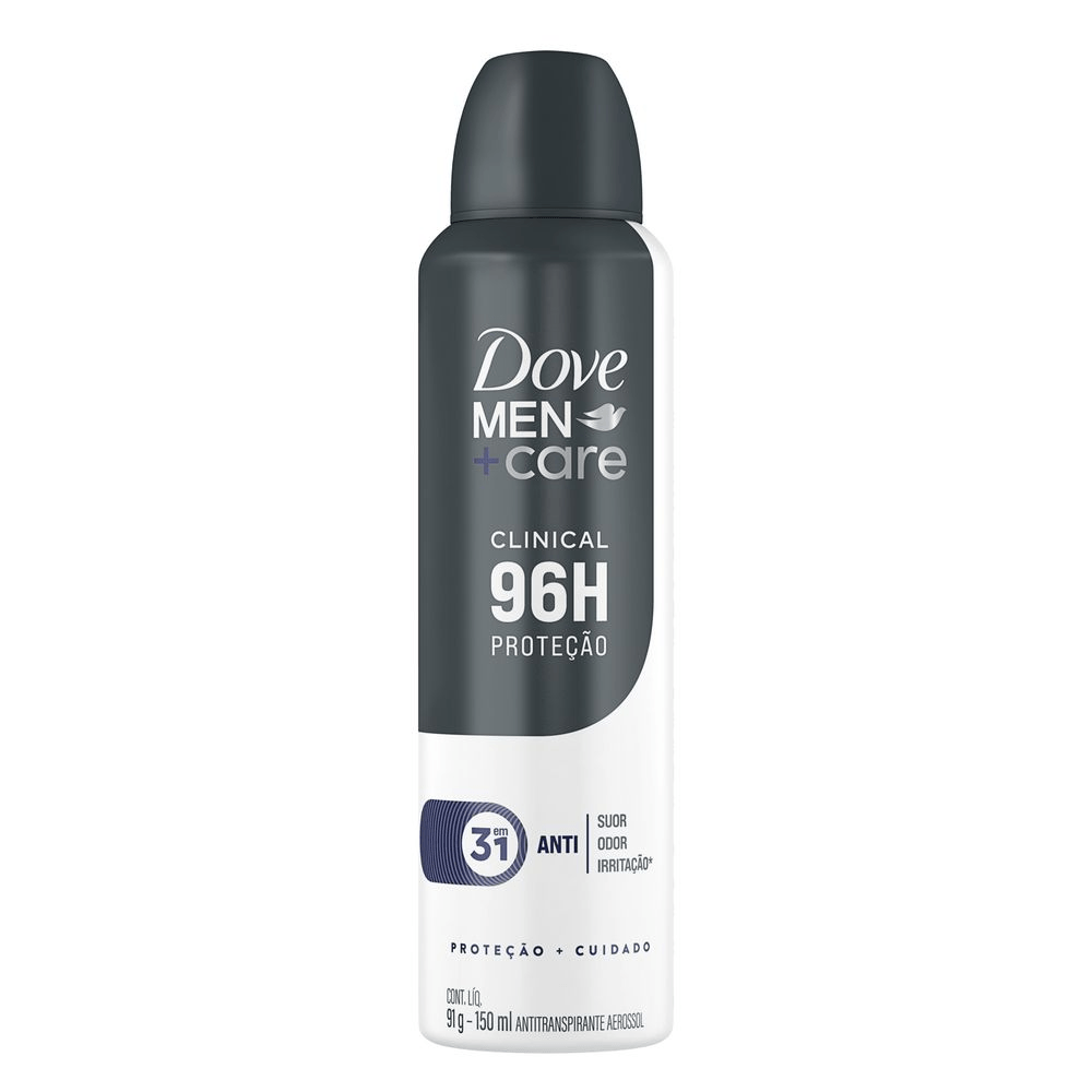 Desodorante Antitranspirante Masculino Dove Men+Care Clinical Cuidado Total 150ml
