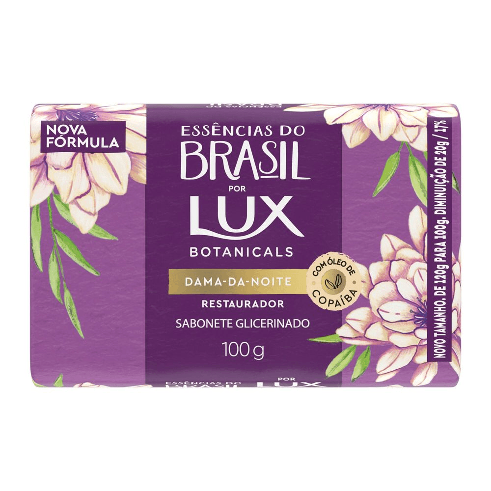 Sabonete em Barra Restaurador Lux Essências do Brasil Dama-da-Noite 100g