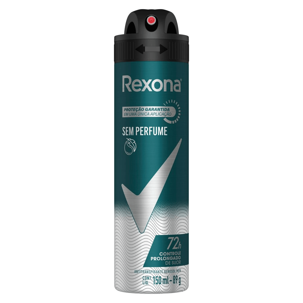 Desodorante Antitranspirante Masculino Rexona Men Sem Perfume 150ml
