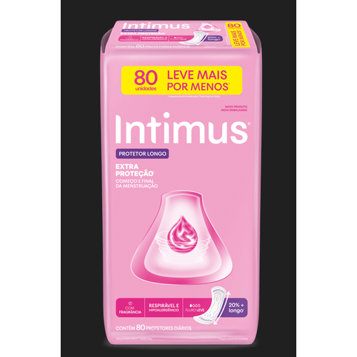 PROTETOR DIARIO INTIMUS DAYS EXTRA PROTECAO C/80 L+P-