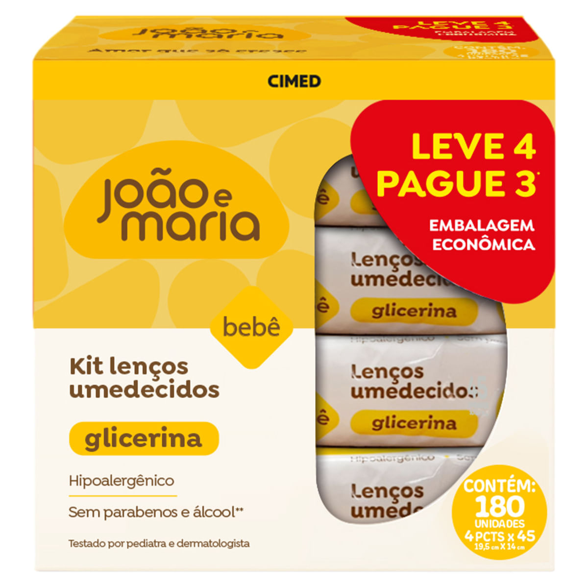 JOÃO E MARIA LENCO UMED PACK 4X45 C/FRAG