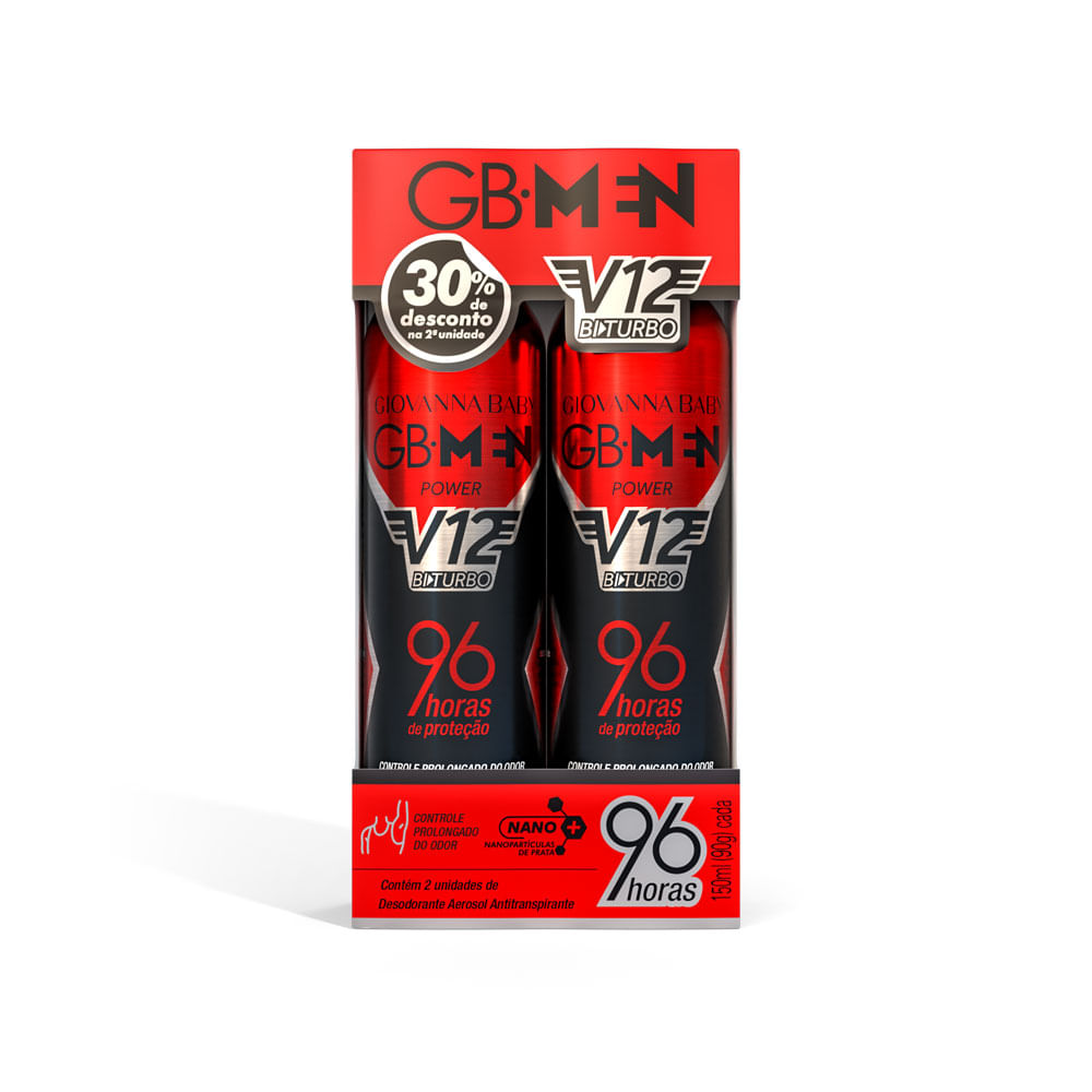 DESODORANTE AERO GIOVANNA BABY MEN POWER 150ML C/2 UNIDADES