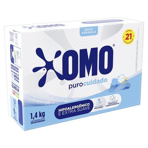 Sabão em Pó Omo Puro Cuidado 1,4kg