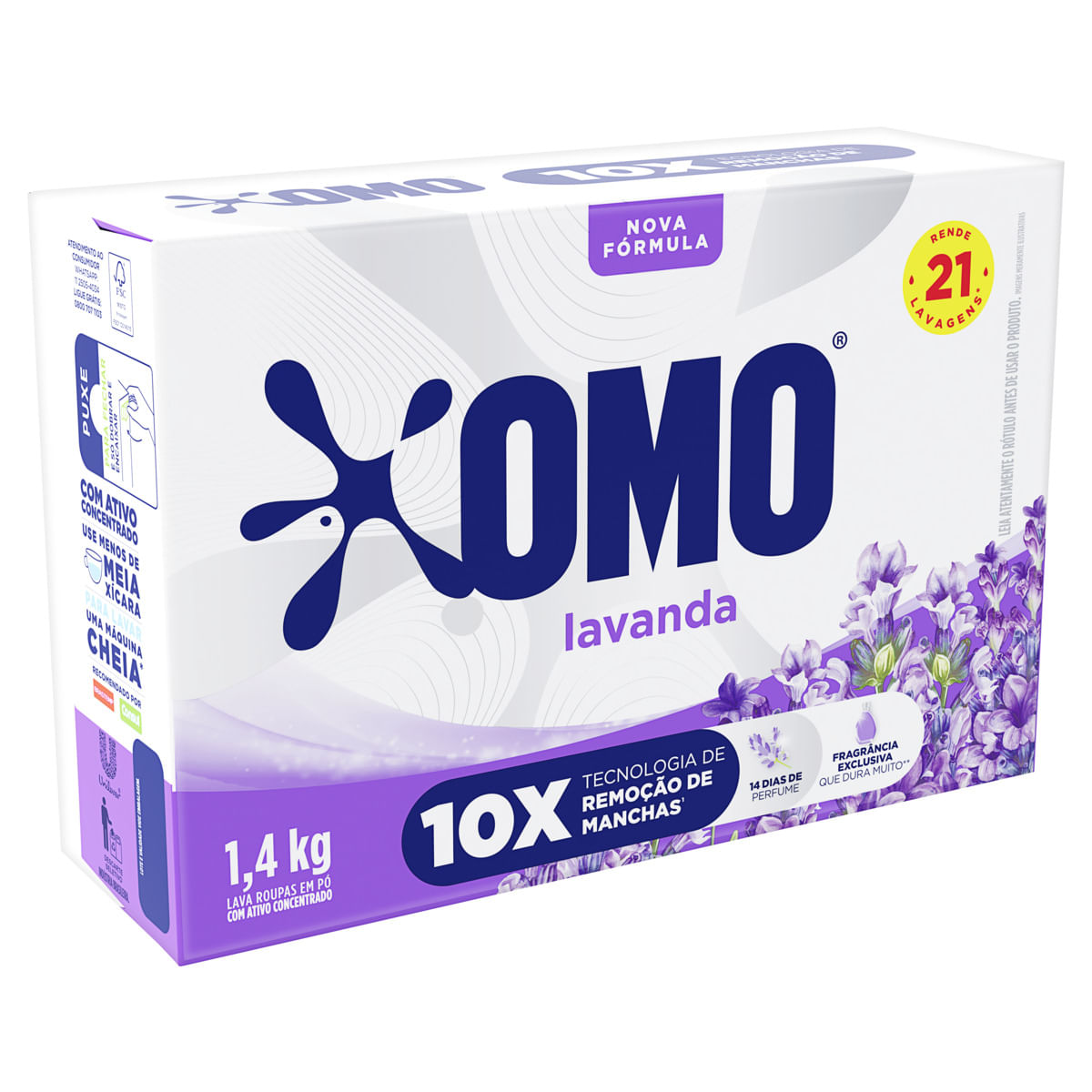 Sabão em Pó Lavanda Omo 1,4kg