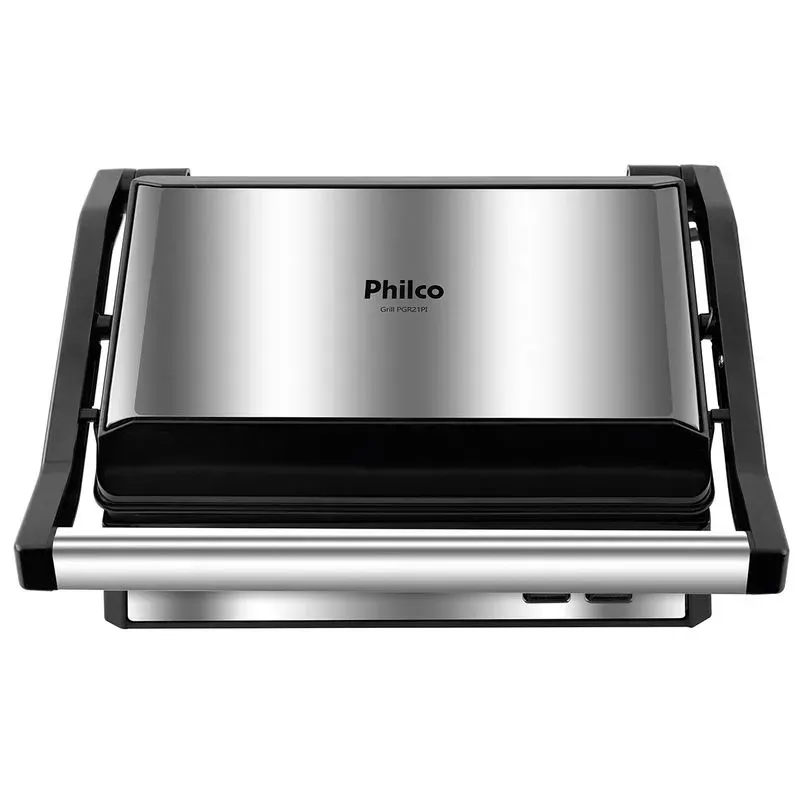 Grill e Sanduicheira Antiaderente Philco PGR21PI 1000W 110V Inox