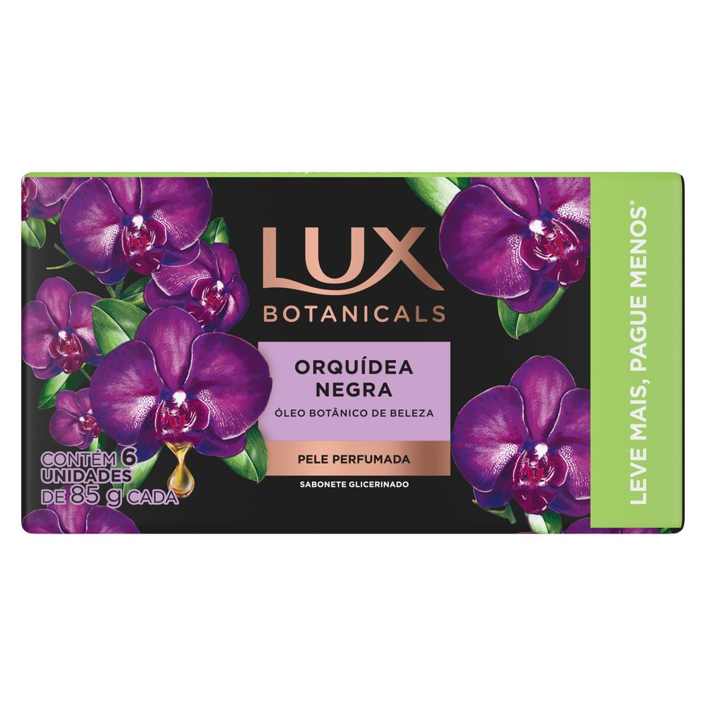 Sabonete em Barra Glicerinado Lux Botanicals Orquídea Negra 6 Unidades 85g