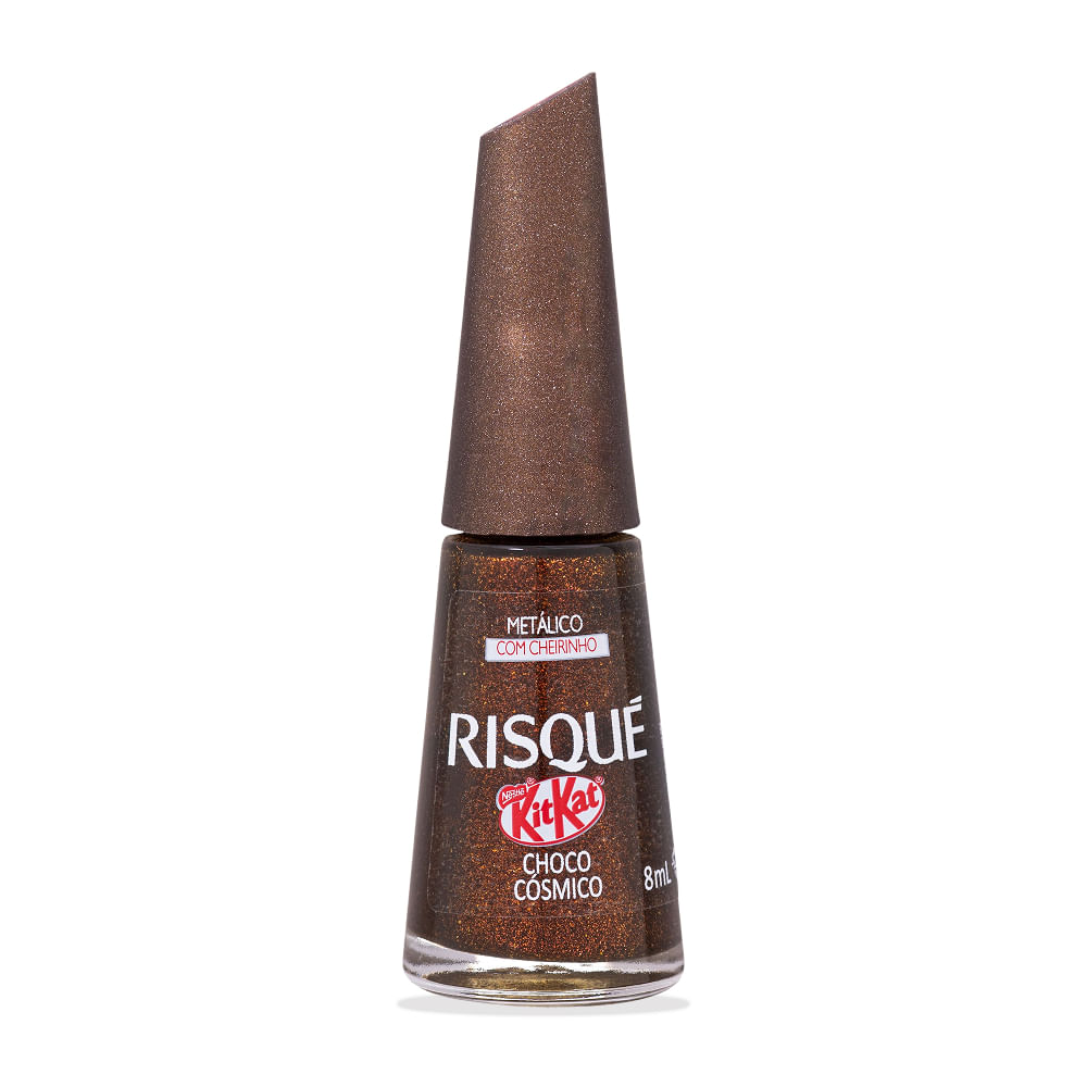 Esmalte Escuro Risqué & KitKat Choco Cósmico Metálico Blister 8ml