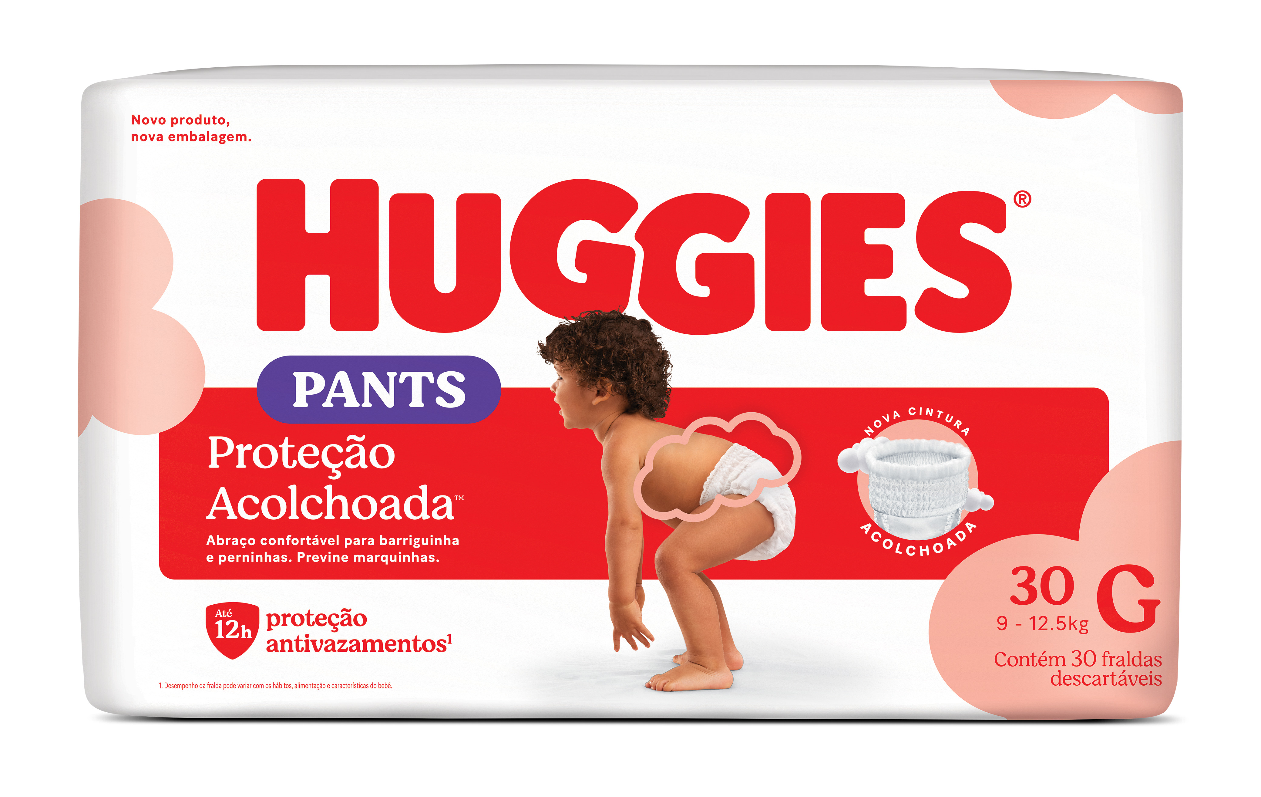 Fralda Descartável Noturna Huggies Supreme Care Pants Roupinha G 30un