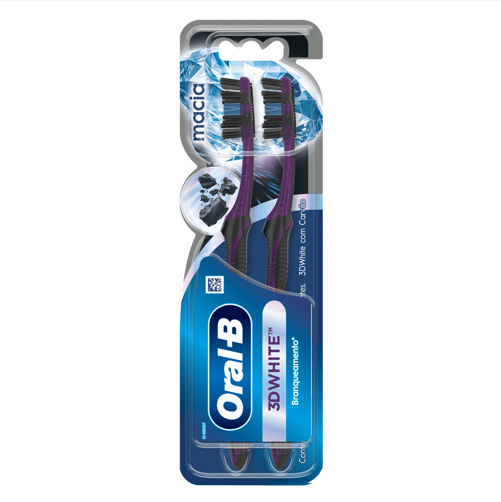 ESCOVA DE DENTE ORAL B 3D WHITE COM 2 UNIDADES