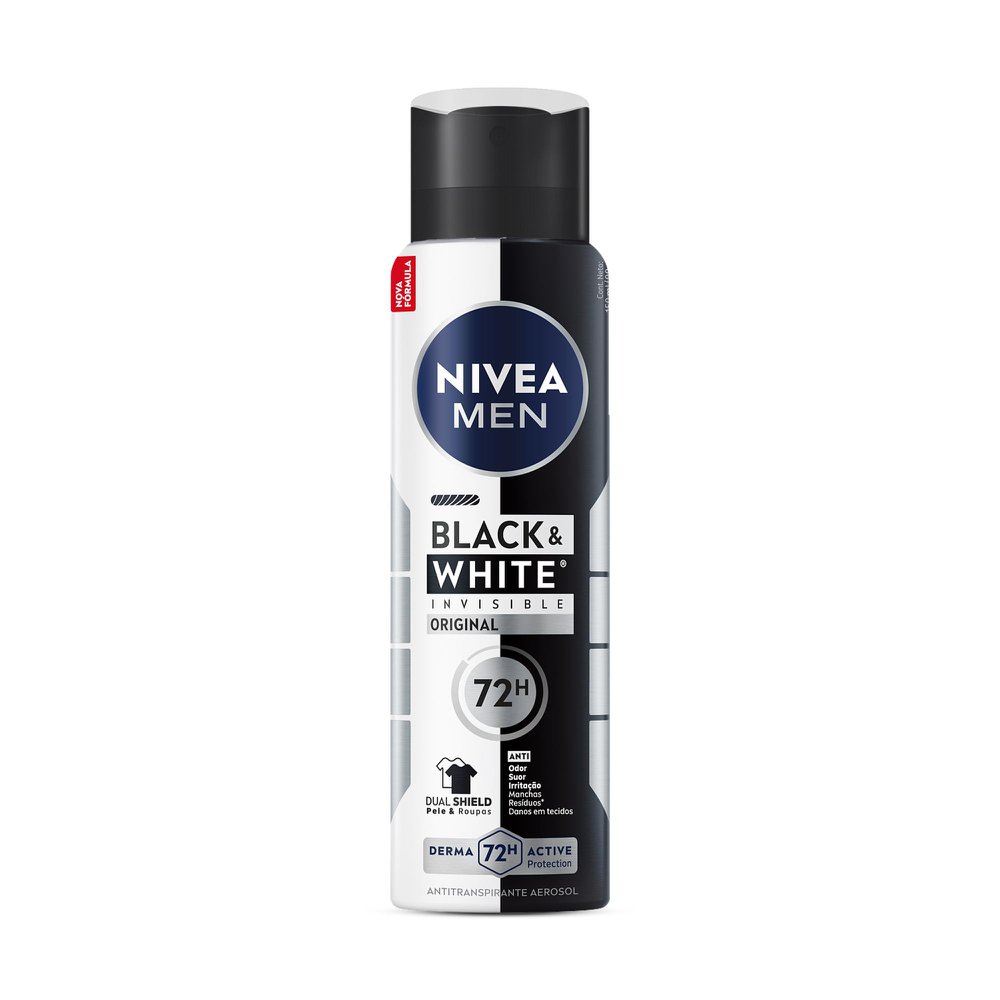 NIVEA MEN Desodorante Aerossol Black & White Invisible Original 150ml