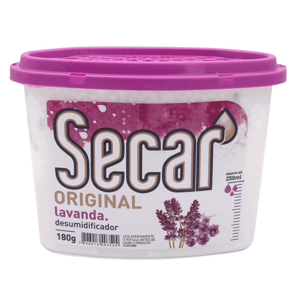Desumidificador Anti Mofo Secar Original Cristais Lavanda 180g