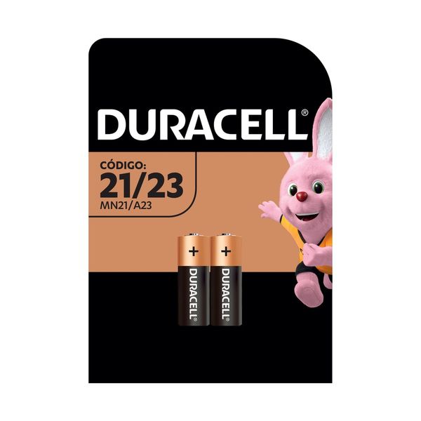 Pilha Alcalina duracell MN21 / A23 / V23GA com 2 unidades