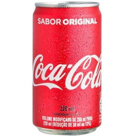 Refrigerante Cola Original Coca-Cola 220ml Lata Sem Glúten