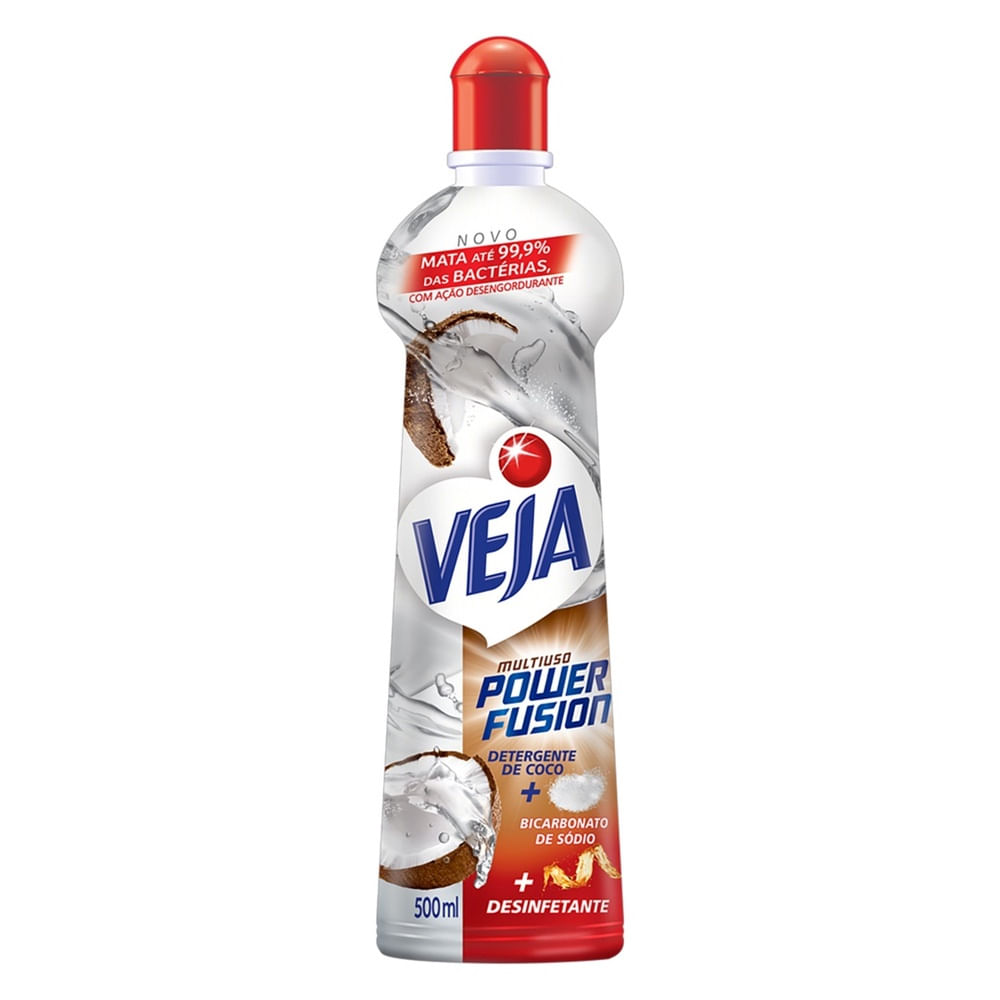 Limpador Multiuso Antibacteriano Veja Power Fusion Líquido Coco 500ml