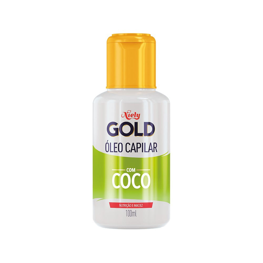 Óleo Capilar Hidratação 100ml Niely Gold com Coco e Babosa Antifrizz