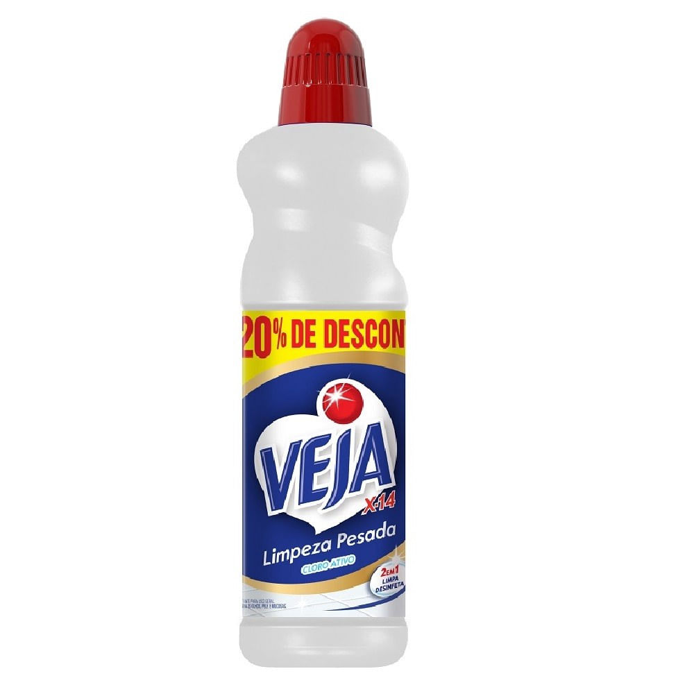 Limpador Multiuso Limpeza Pesada Veja X-14 com Cloro Ativo Líquido 500ml