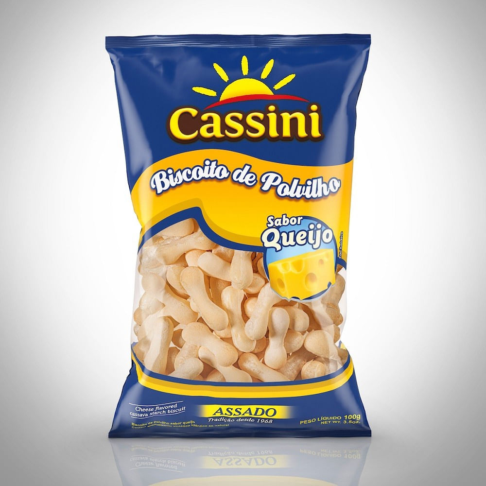Biscoito de Polvilho Queijo Cassini 100g Sem Glúten