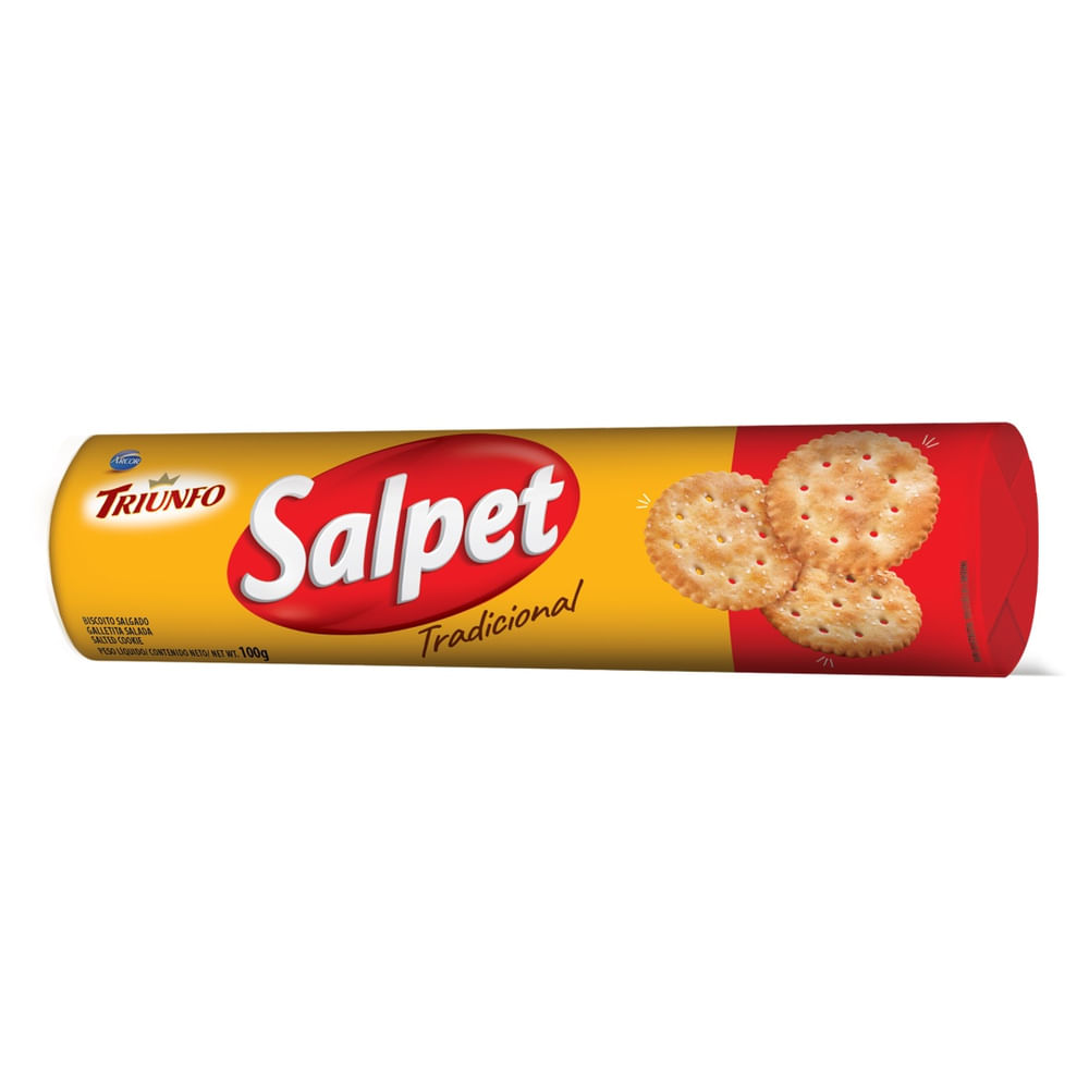 Biscoito Salgado Salpet Tradicional Triunfo 100g Crocante