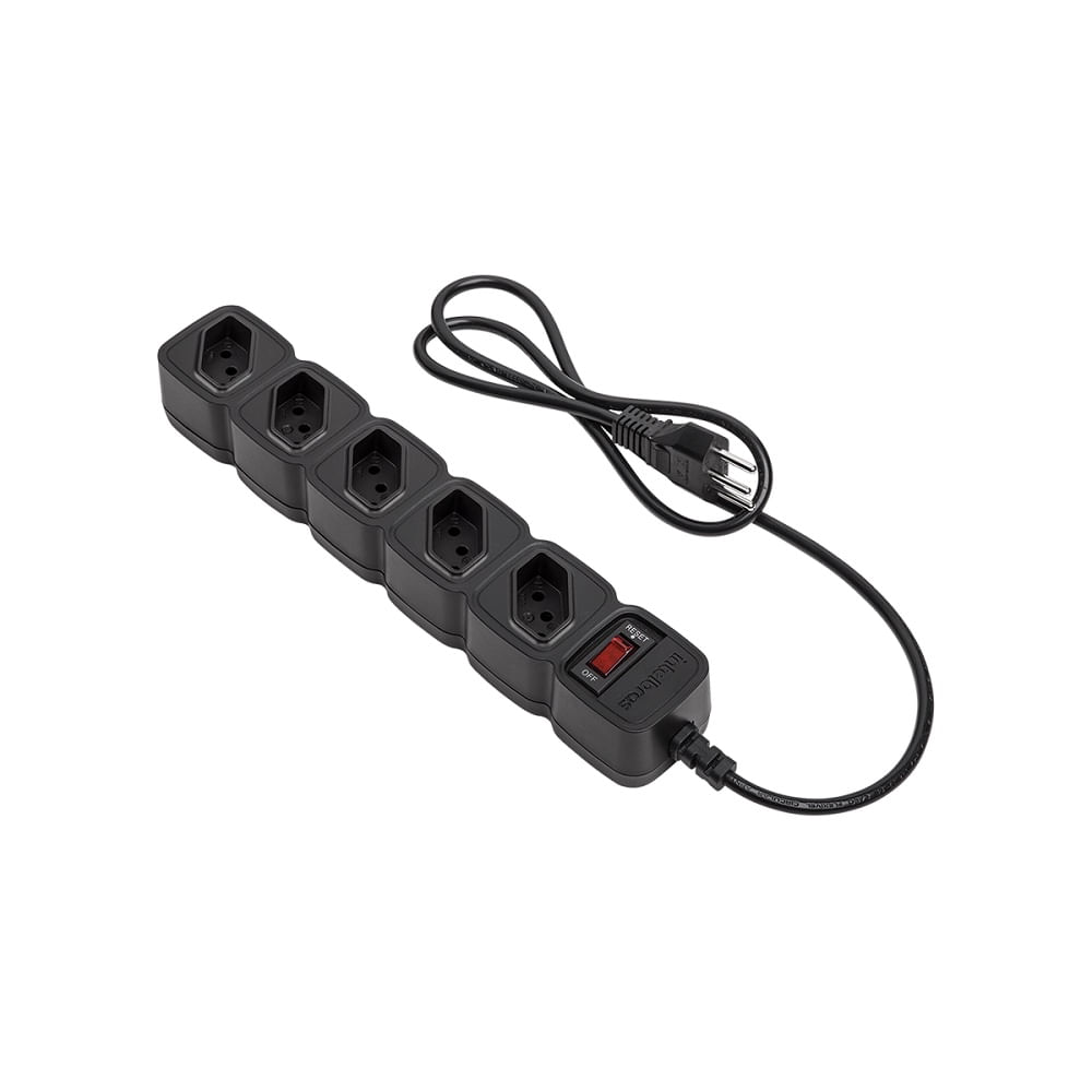 Protetor Eletrônico Intelbras EPE 205 PT 5 Tomadas Bivolt 1m Preto