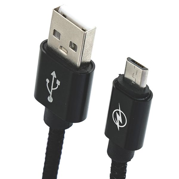 Cabo micro USB em nylon trancado tmv