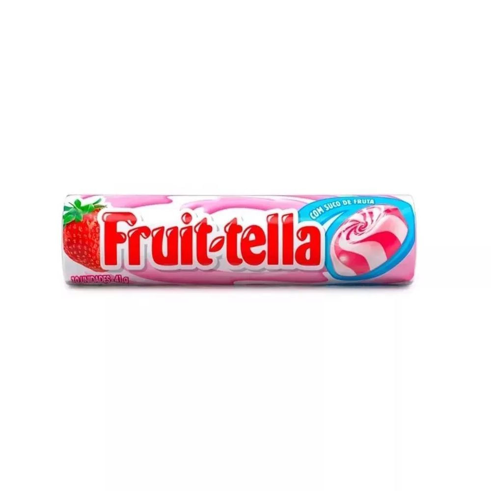 Bala Drops Morango e Leite Fruittella 41g Tradicional