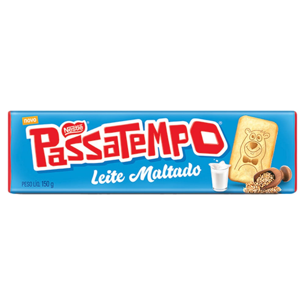 Biscoito Doce Leite Maltado Passatempo Nestlé 150g Crocante