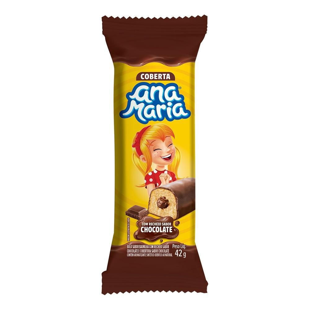 Bolinho Cobertura Chocolate Ana Maria 42g Macio