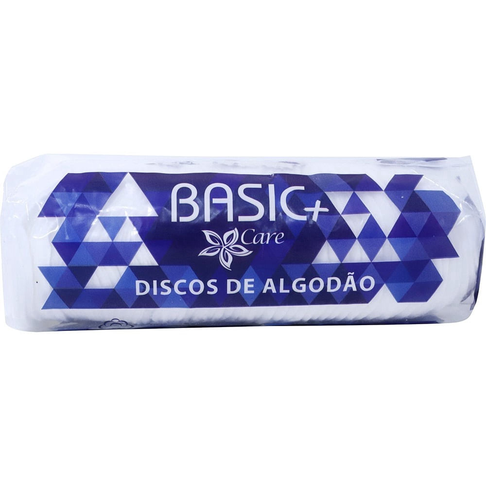 Algodão em Discos Limpeza Facial Basic + Care 50 Unidades
