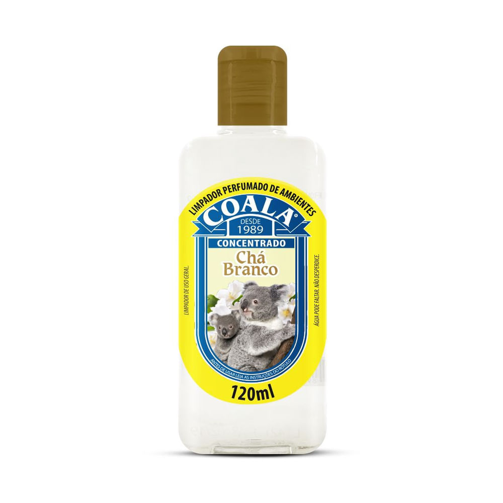 Limpador Perfumado Concentrado Coala Líquido Chá Branco 120ml