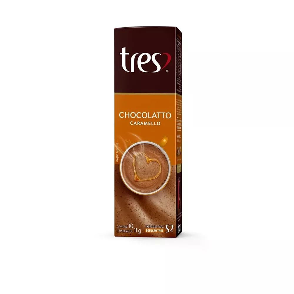 Cápsula Chocolatto Caramelo 3 Corações 110g Sem Glúten
