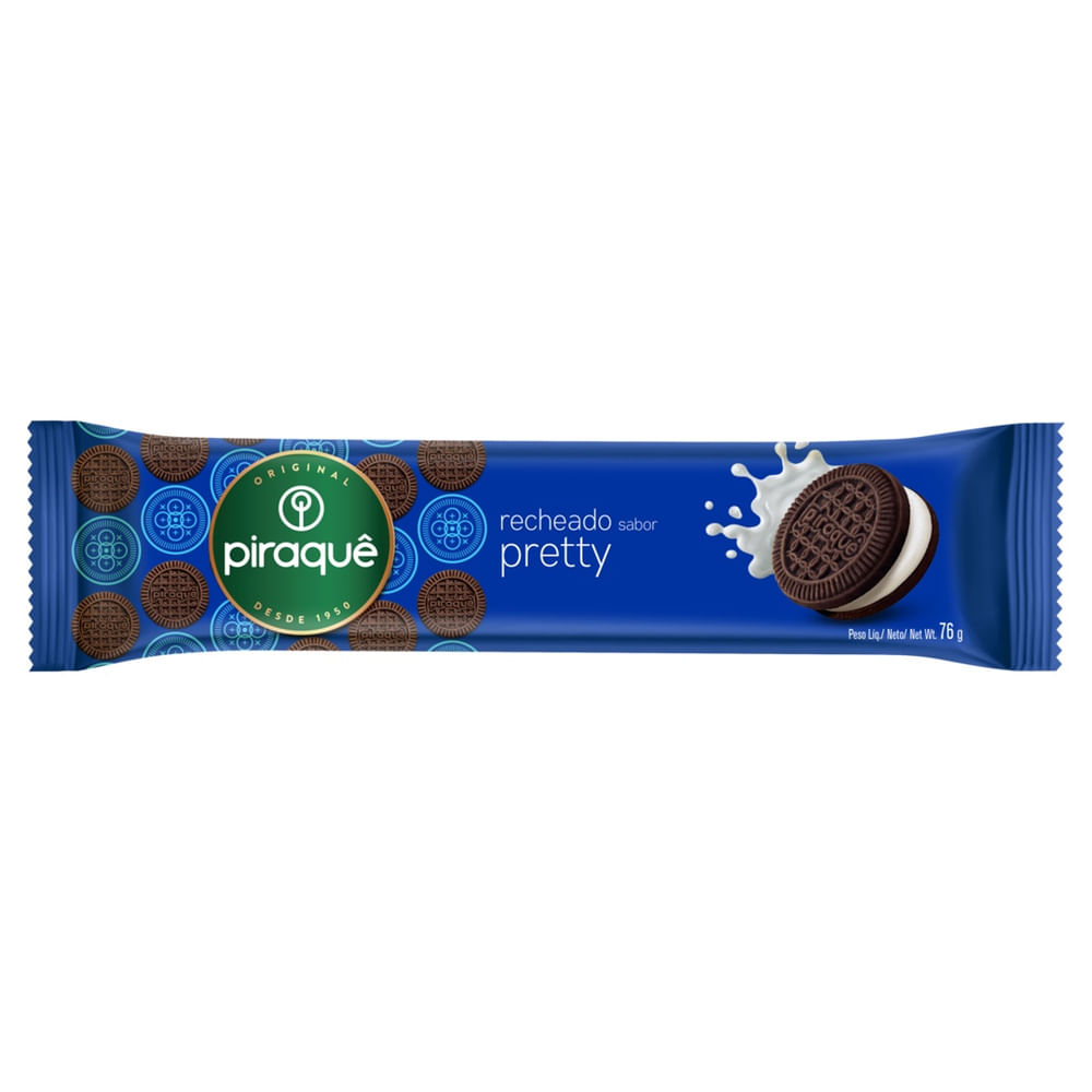 Biscoito Recheado Pretty Piraquê 76g Crocante