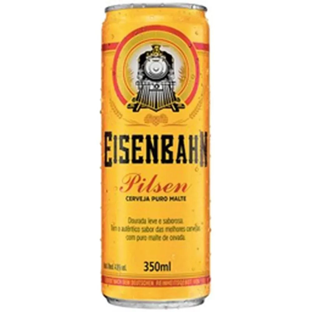 Cerveja Pilsen Eisenbahn 350ml Lata Puro Malte