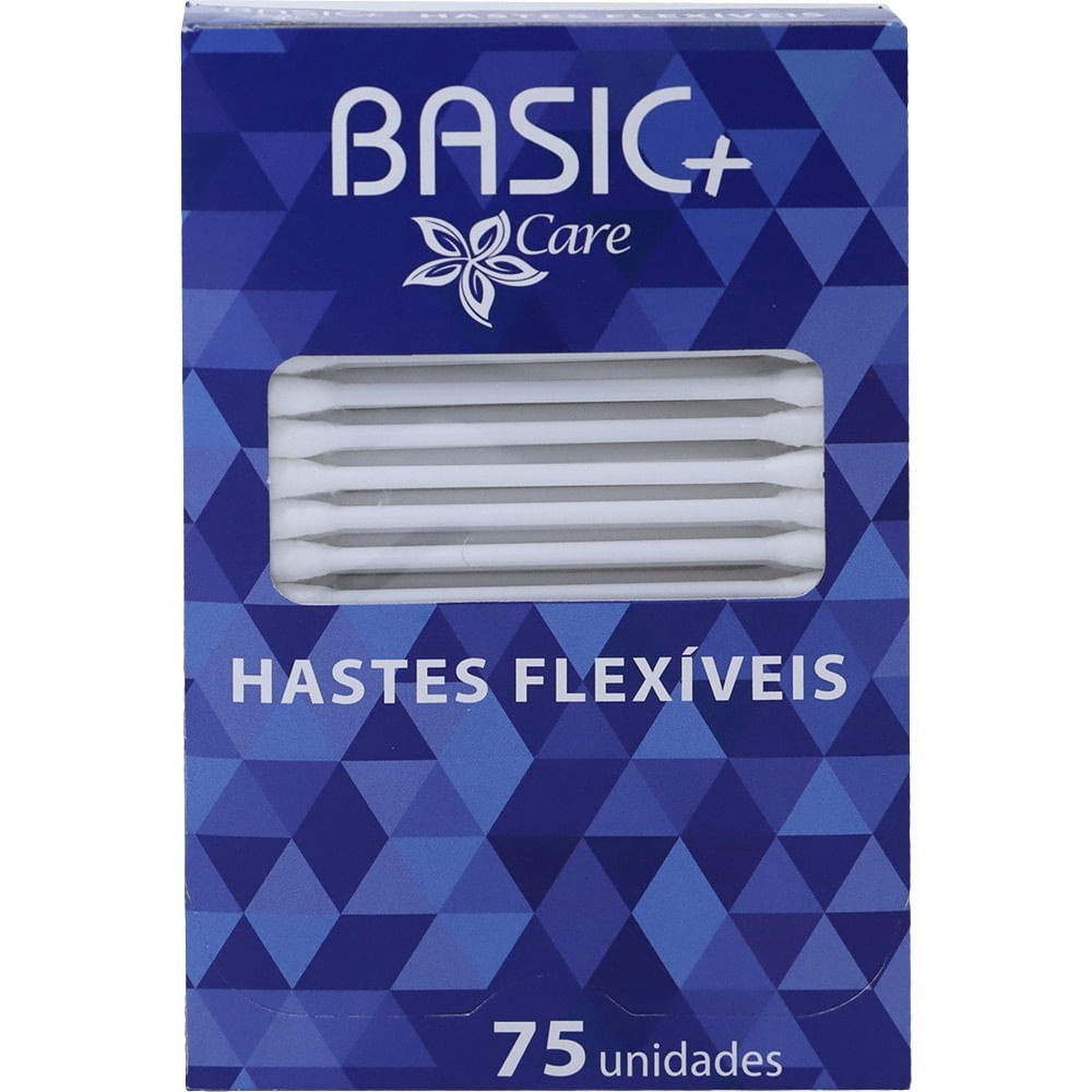 Haste Flexível Higiene Delicada Basic+ Care 75 Unidades