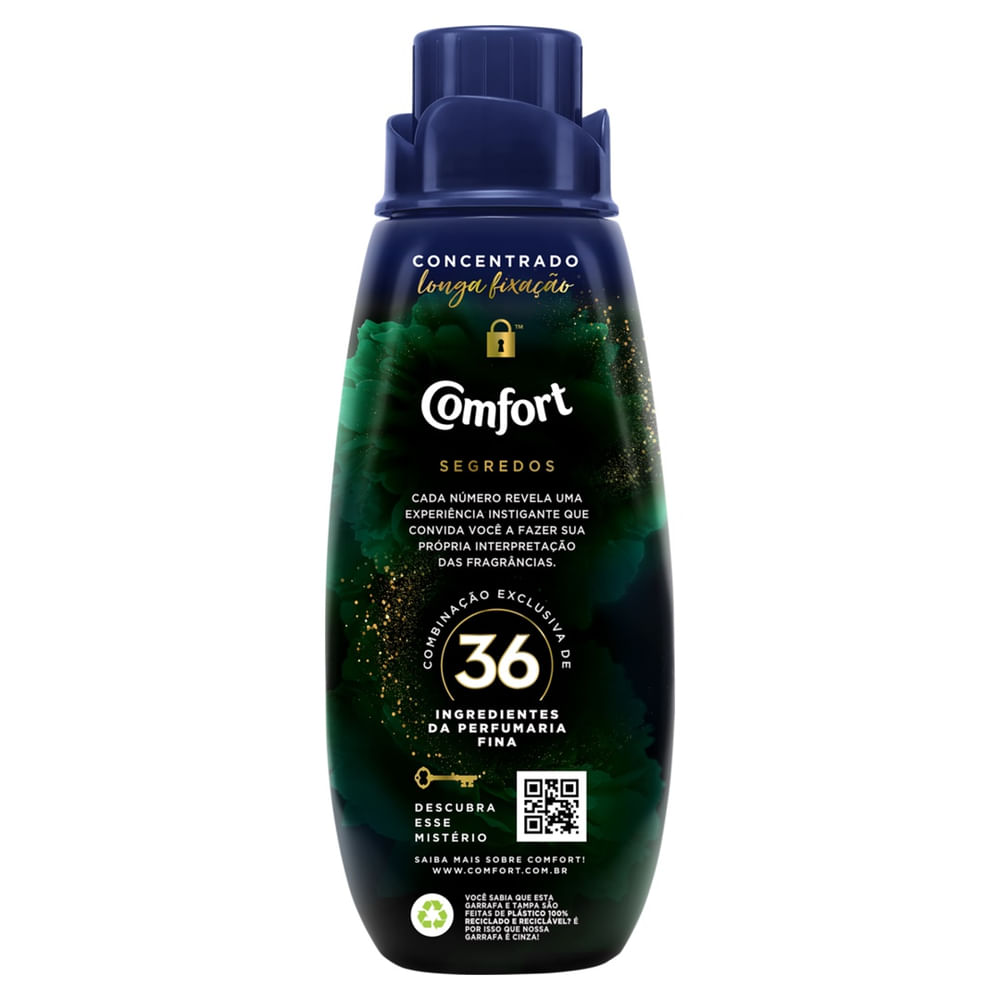 Amaciante Concentrado Comfort Segredos Líquido 500ml
