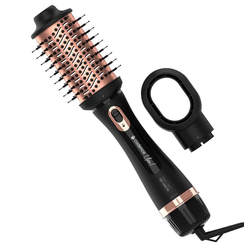 Escova Secadora Cadence ESC800 Preta Bivolt 1200W Tourmaline 4 em 1