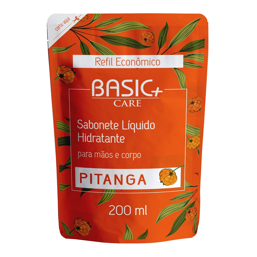 Sabonete Líquido Hidratante Basic+ Care Pitanga Refil 200ml